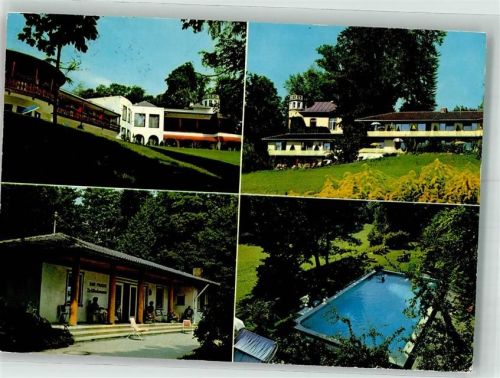 Ambach Sanatorium Wiedemann mit Schwimmbad Fotograf Willi Huttig