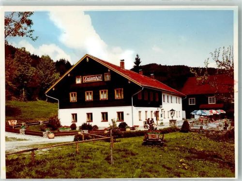 Achslach Pension Eulenhof Ort handschriftlich Foto Original aus Archiv eines Ansichtskartenverlags