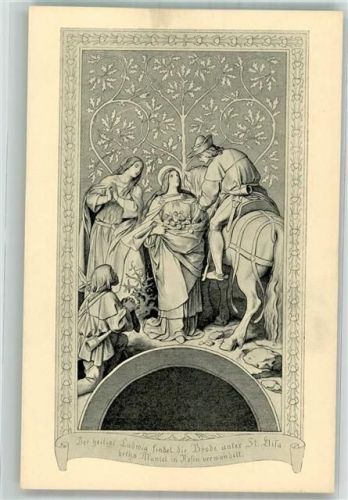 Eisenach Die heilige Elisabeth Rosen Wandgemälde auf der Wartburg II