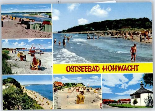 24321 W2322 Hohwacht (Ostsee) - Strand, Hohes Ufer, Berliner Platz, Kirche, Campingplatz