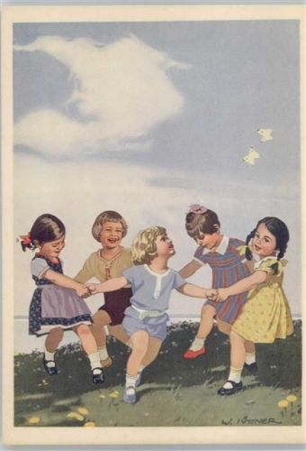 Kinder im Reigen , sign.W.Ittner