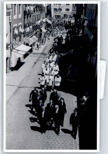 83410 W8229 Laufen , Salzach - Foto-Aufnahme, Feierliche Primiz Walter Brugger 1956