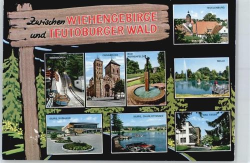 49324 W4520 Melle , Wiehengeb - Tecklenburg, Bad Essen, Brunnen Bad Rothenfelde, Dom Osnabrück, Sommerrodelbahn Ibbenbüren, Kurhaus Charlottensee Bad Iburg, Teich am Grönenberg
