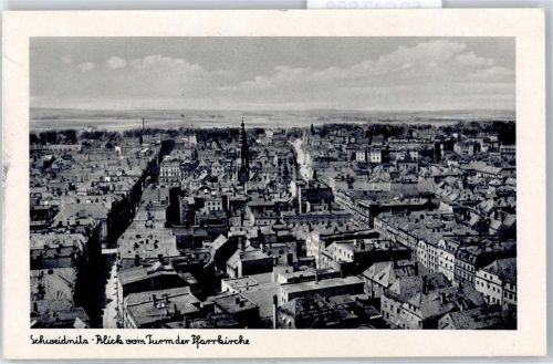 Schweidnitz Blick vom Turm der Pfarrkirche