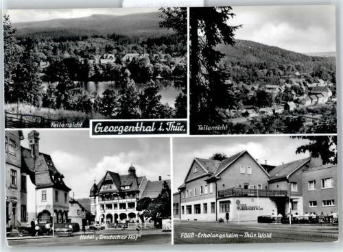 99887 O5805 Georgenthal , Thüringerw - Hotel Deutscher Hof, FDGB-Erholungsheim Thüringer Wald