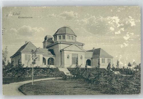 Tilsit Sowetsk - Feldpostkarte, Krematorium