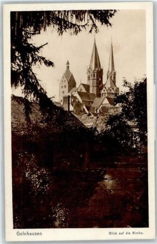 63571 W6460 Gelnhausen - Blick auf die Kirche