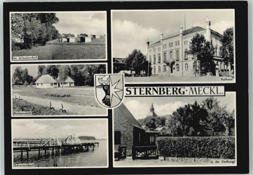 Sternberg Urlauberdorf, Badeanstalt, Schwimmbad, Rathaus, Siedlung