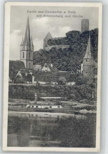 97737 W8780 Gemünden a. Main - Scherenburg , Dampfer