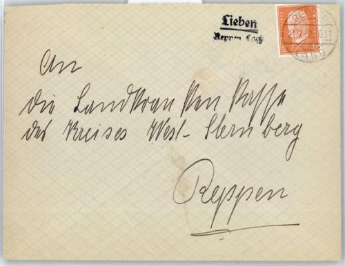 Reppen Rzepin - Landpoststempel Lieben