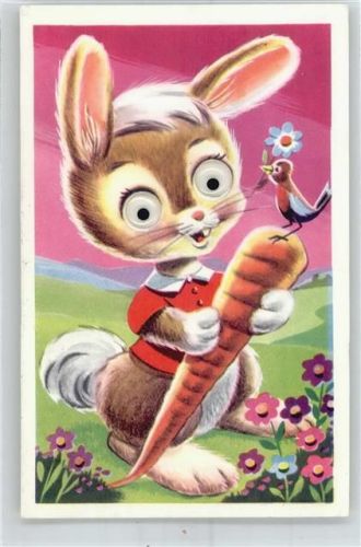 Oslo Hase mit Wackel-Augen, Mohrrübe
