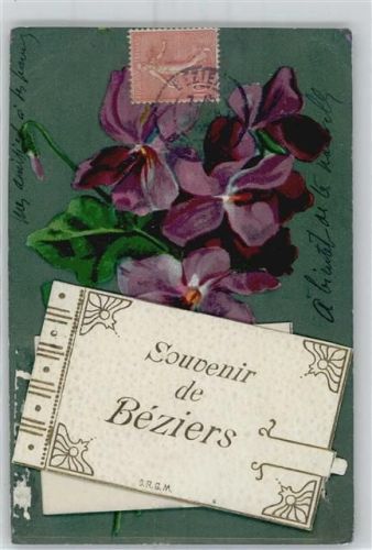 Beziers Leporello , lila Veilchen