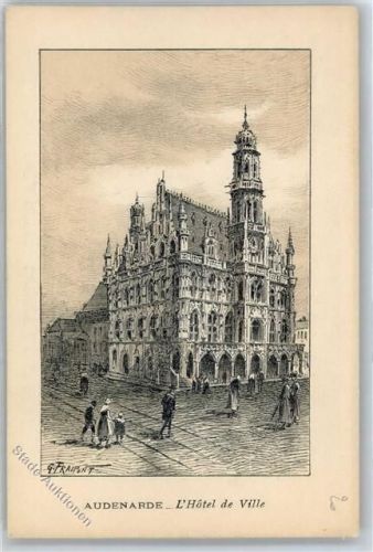 Audenarde Rathaus , sign. G. Fraipont