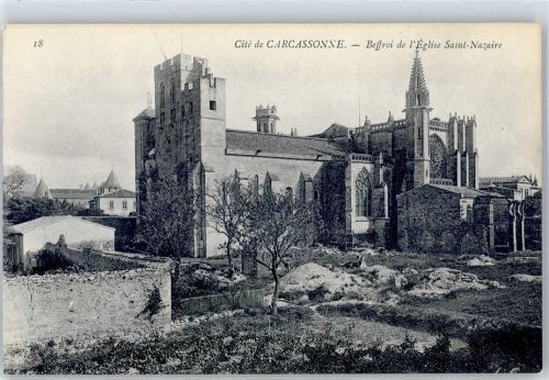 Carcassonne Beffroi de l eglise Saint Nazaire