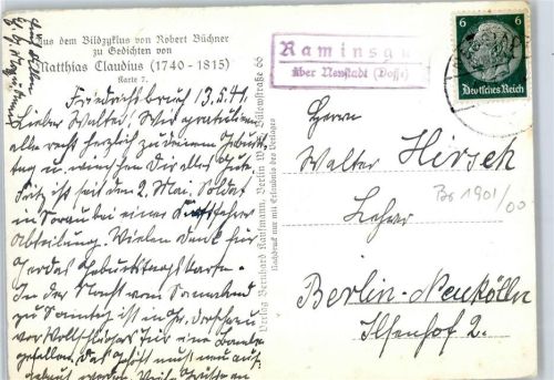 16845 O1900 Neustadt (Dosse) - Landpoststempel Raminsgu