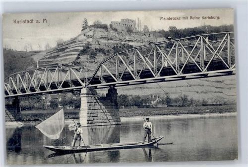 Karlstadt Mainbrücke Ruine Karlsburg
