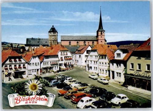 97653 W8743 Bischofsheim a d Rhön - Marktplatz Kirche
