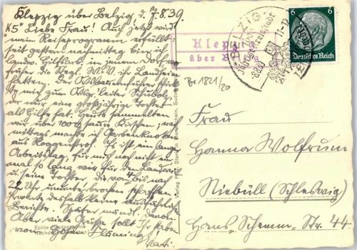 14806 O1820 Belzig - Landpoststempel Klepzig
