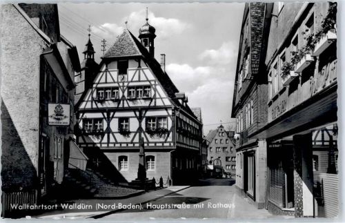 Walldürn 1963 Rathaus Hauptstrasse AKU2
