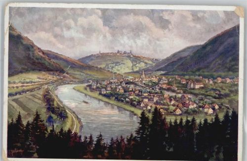 Neckargemünd Blick auf Neckargemünd Dilsberg