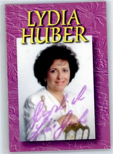 Originalunterschrift Huber, Lydia Schlagersänger