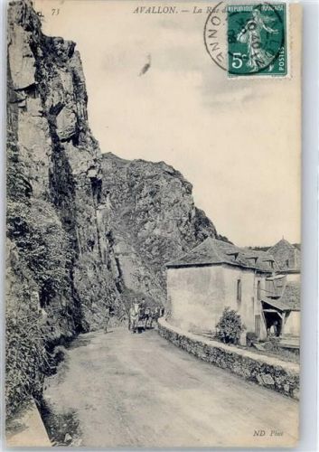 Avallon 1908 Strasse