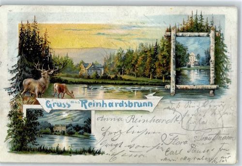 Reinhardsbrunn 1899 Gruß aus Reinhardsbrunn