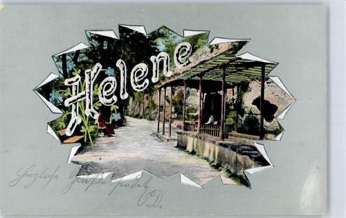 Helene Name auf AK 1904