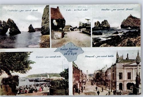 Isle of Wight Freshwater lake Needles Cowes Newport