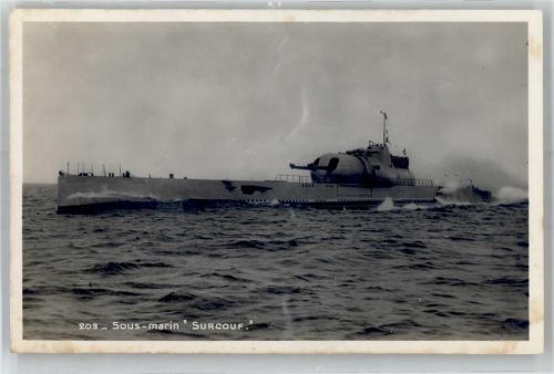 Surcouf U-Boot Foto AK