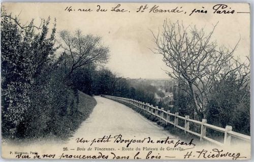 Vincennes Route du Plateau de Gravelle AKU1