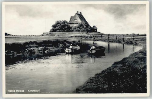 25859 W2251 Hooge , Hallig - Kirchwarft