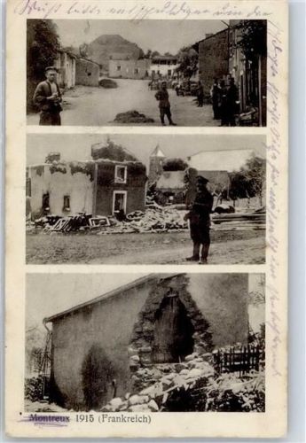 54450 Montreux 1917 - Feldpost WK I 33. Reserve-Div.