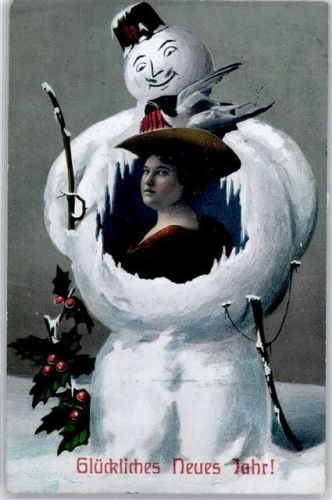 1910 Frau Stechpalme
