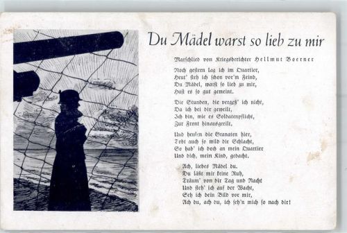 Du Mädel warst so lieb zu mir
