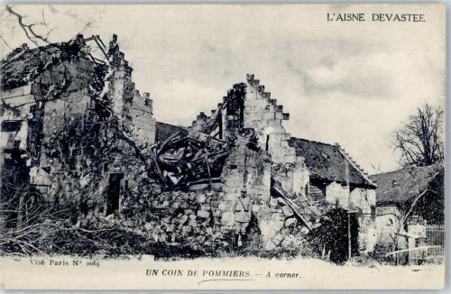 Pommiers L Aisne Devastee