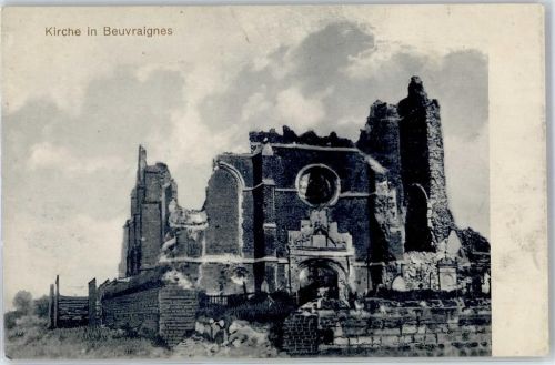 Beuvraignes zerstörte Kirche