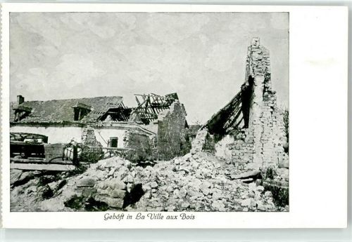 Laville-aux-Bois zerstörtes Gehöft