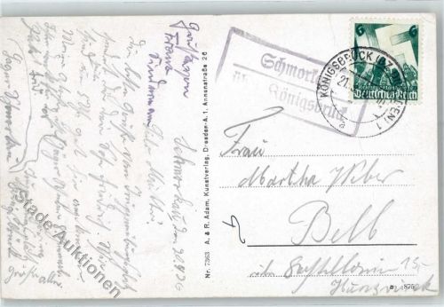Schmorkau WK II Landpoststempel Königsbrück