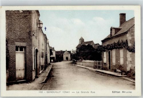 18310 Genouilly 1950 - La Grande Rue Kirche