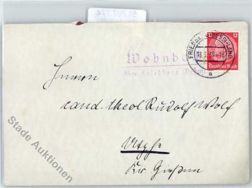 Wohnbach Landpoststempel