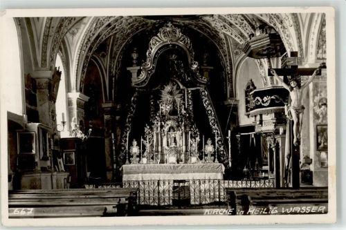 Igls 1938 Kirche in Heilig Wasser Innenansicht Altar - Alpiner Kunstverlag