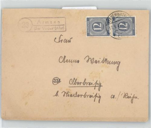 27308 W2816 Armsen - Landpoststempel