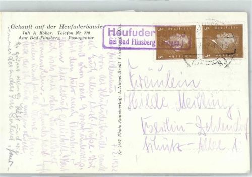 Heufuderbaude - Landpoststempel