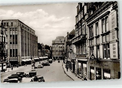 45657 W4350 Recklinghausen , Westf - Marktplatz Litfaßsäule Handlung Vortmann
