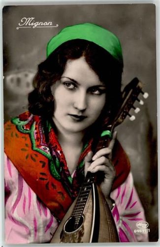 1931 Frau mit Mandoline