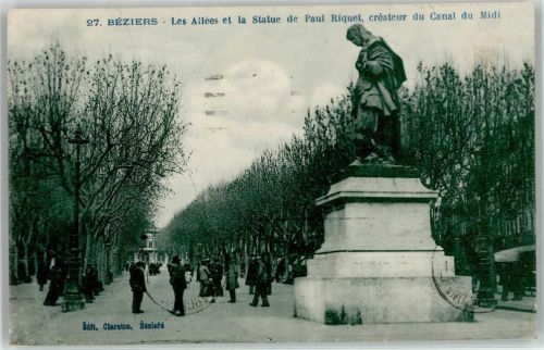 Beziers 1929 Denkmal Paul Riquet AKU1
