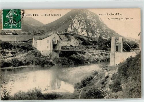 39240 Thoirette 1906 - Brücke über die Ain