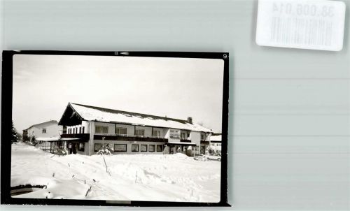 Benediktbeuern Hotel Friedenseiche Winter Ort handschriftlich Foto Original aus Archiv eines Ansichtskartenverlags