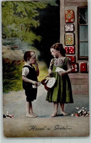 1916 Märchen Hänsel und Gretel AK